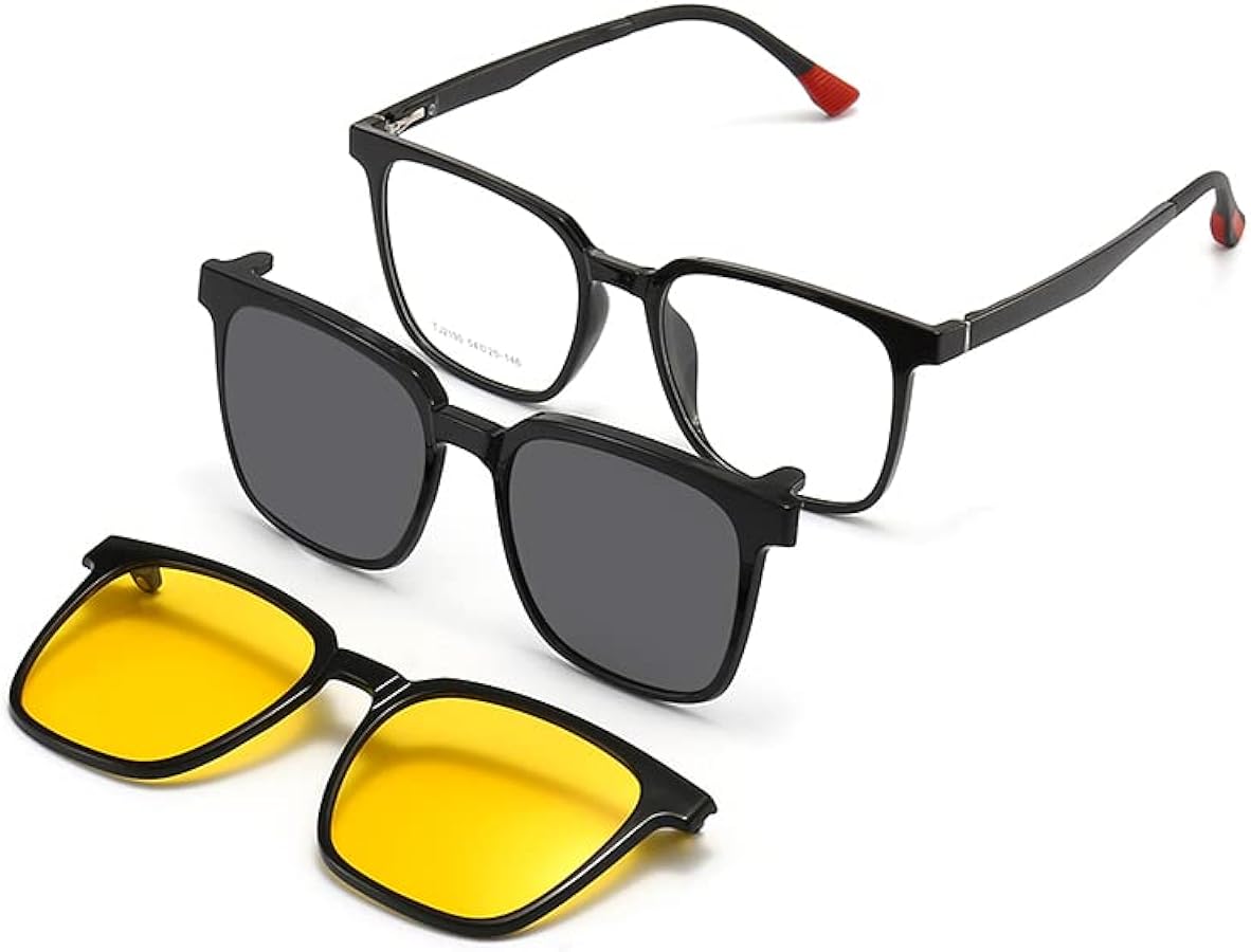 3 in 1 Magnetic Clip Photochromic Myopia Sunglasses