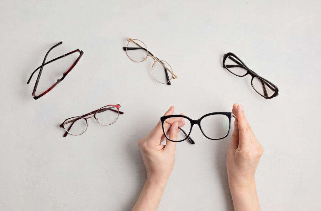 prescription glasses and sunglasses