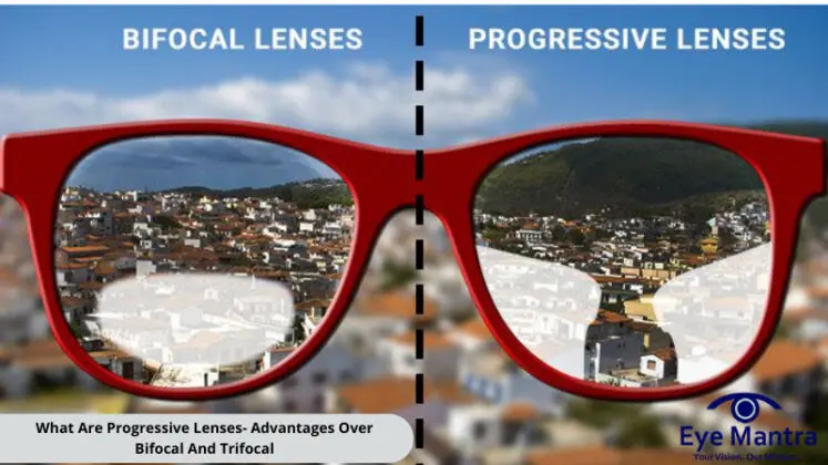 progressive and bifocal eyeglasses