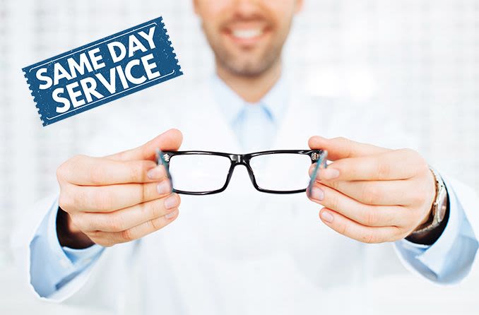 same day glasses services
